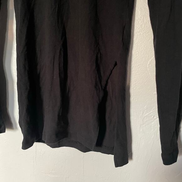 Standard James Pearse Long Sleeve Minimalist Closet Staple Slit Basic Top size 0 - Picture 3 of 6